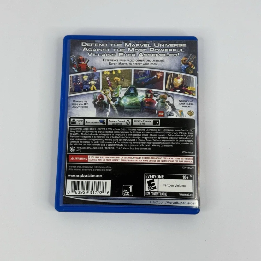 LEGO Marvel Super Heroes - Universe in Peril (Sony PlayStation Vita, 2013)